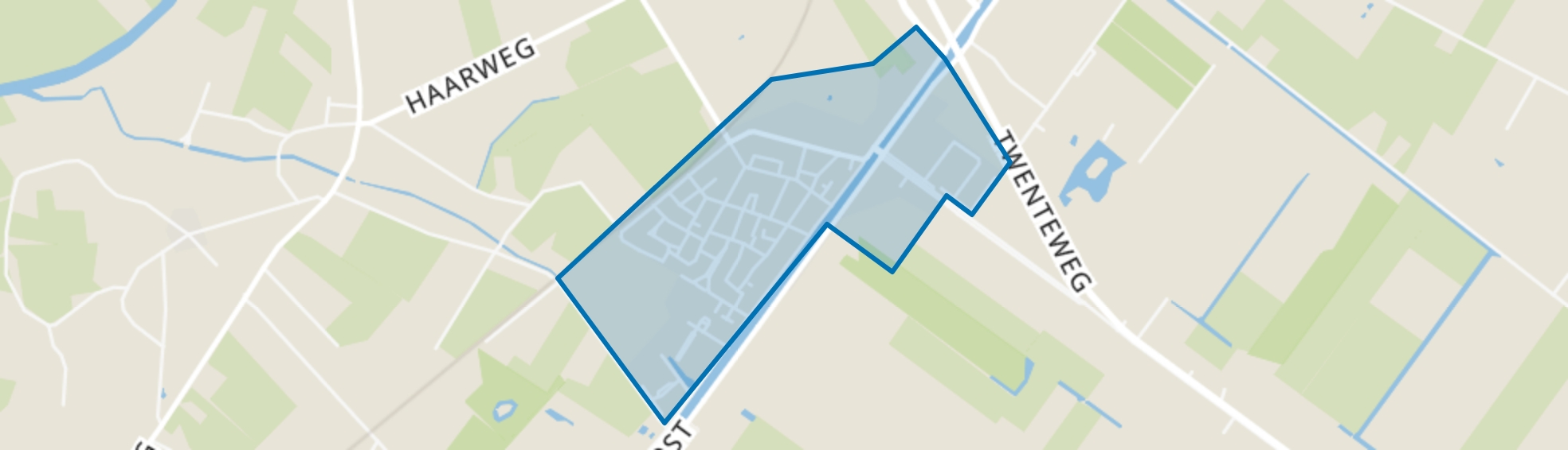 Bergentheim Kern, Bergentheim map