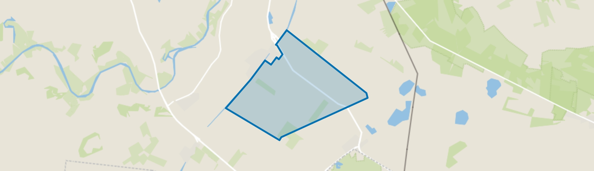 Verspreide huizen Bergentheimerveen, Bergentheim map
