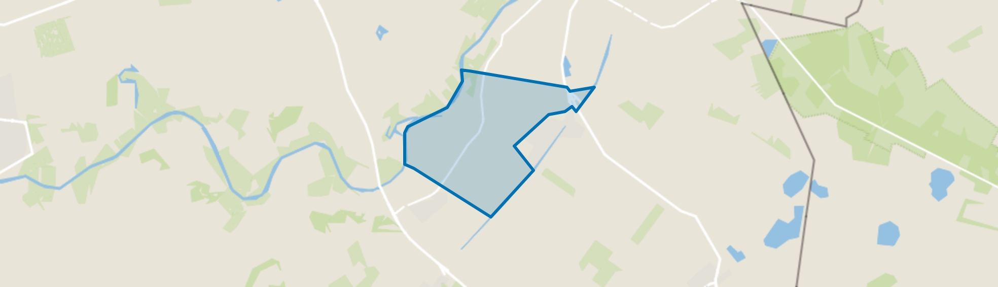 Verspreide huizen Oud-Bergentheim, Bergentheim map