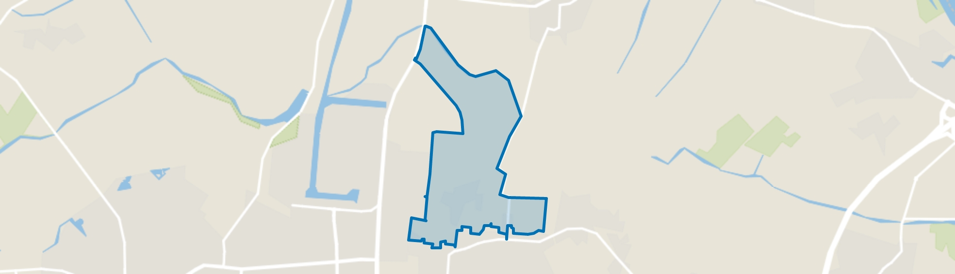 Buitengebied Gement, Berghem map
