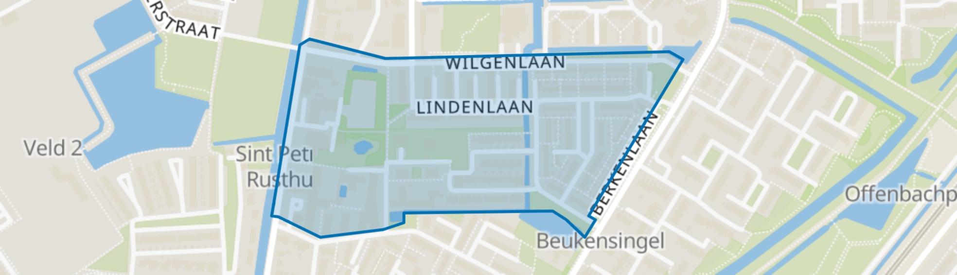 Bomen- en Struikenbuurt, Berkel en Rodenrijs map