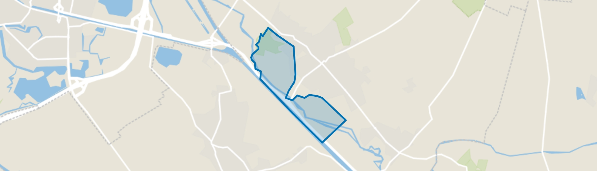 Verspreide huizen Beekveld-Hersend, Berlicum map