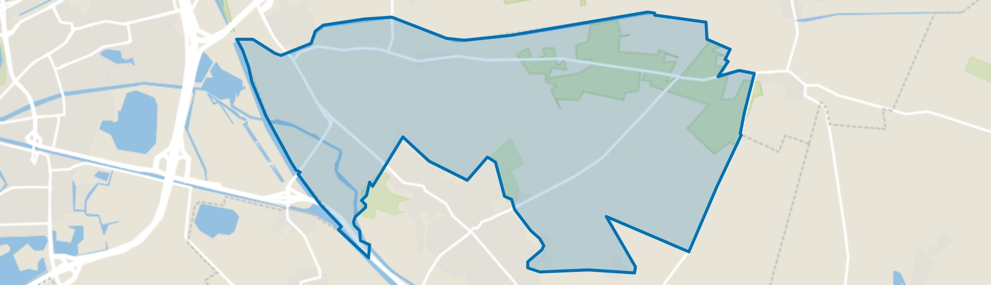 Verspreide huizen ten noorden van Berlicum, Berlicum map