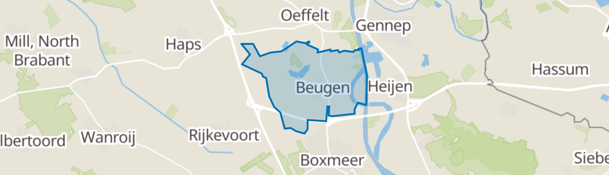 Beugen map