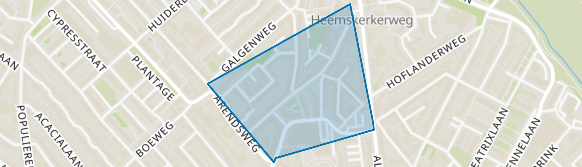 Burgerhartstraat, Beverwijk map