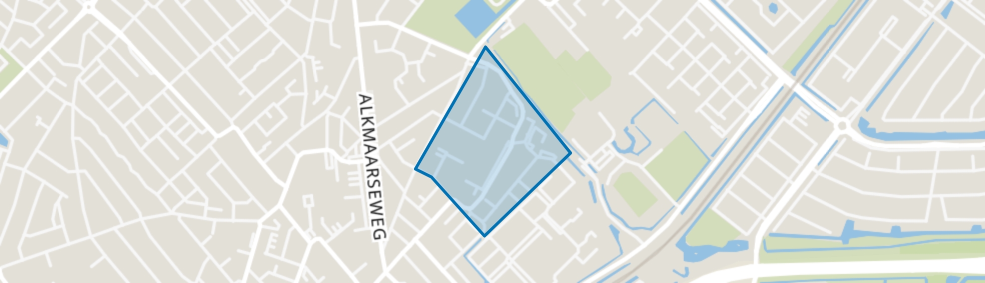 Oranjebuurt, Beverwijk map