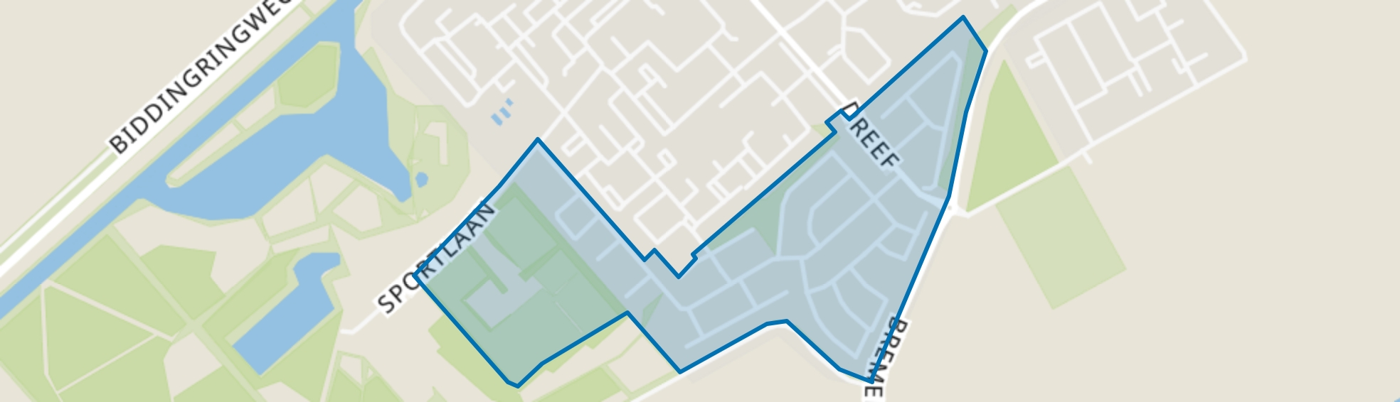 Bremerpark, Biddinghuizen map