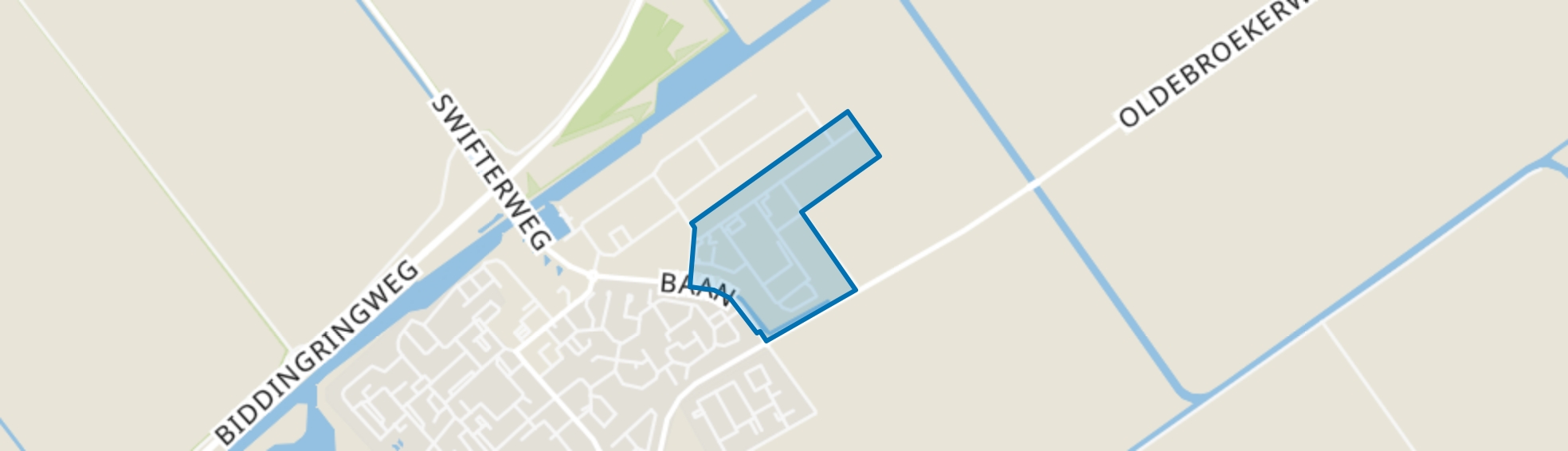 Oldebroekerweg, Biddinghuizen map