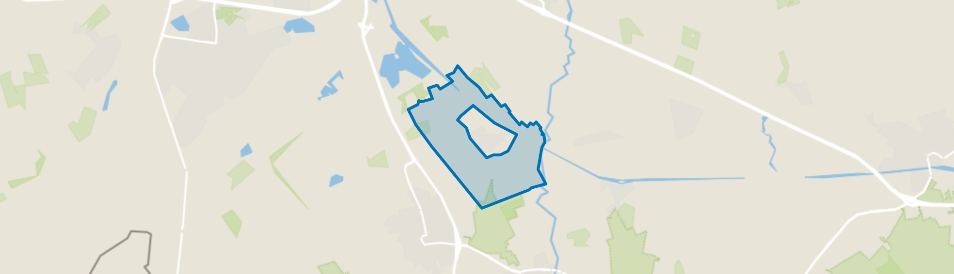 Verspreide huizen Biest-Houtakker, Biest-Houtakker map