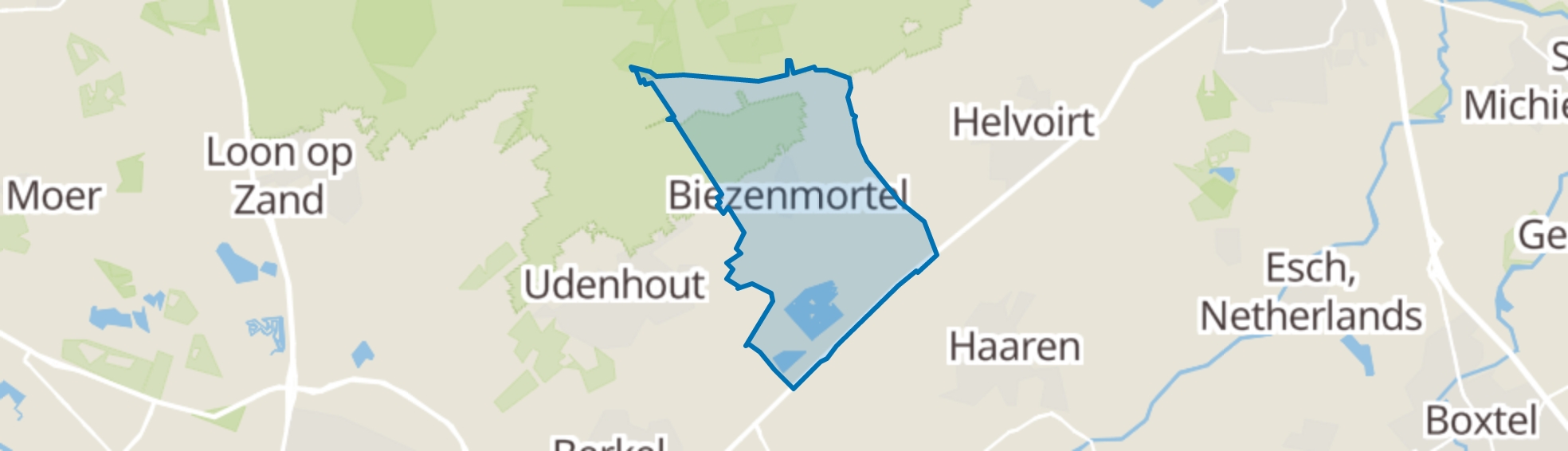 Biezenmortel map