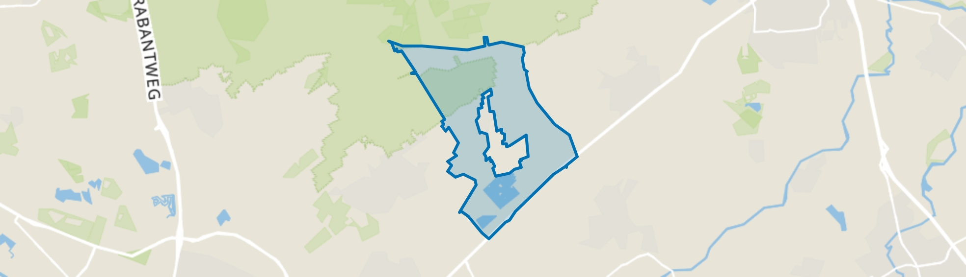 Buitengebied Biezenmortel, Biezenmortel map