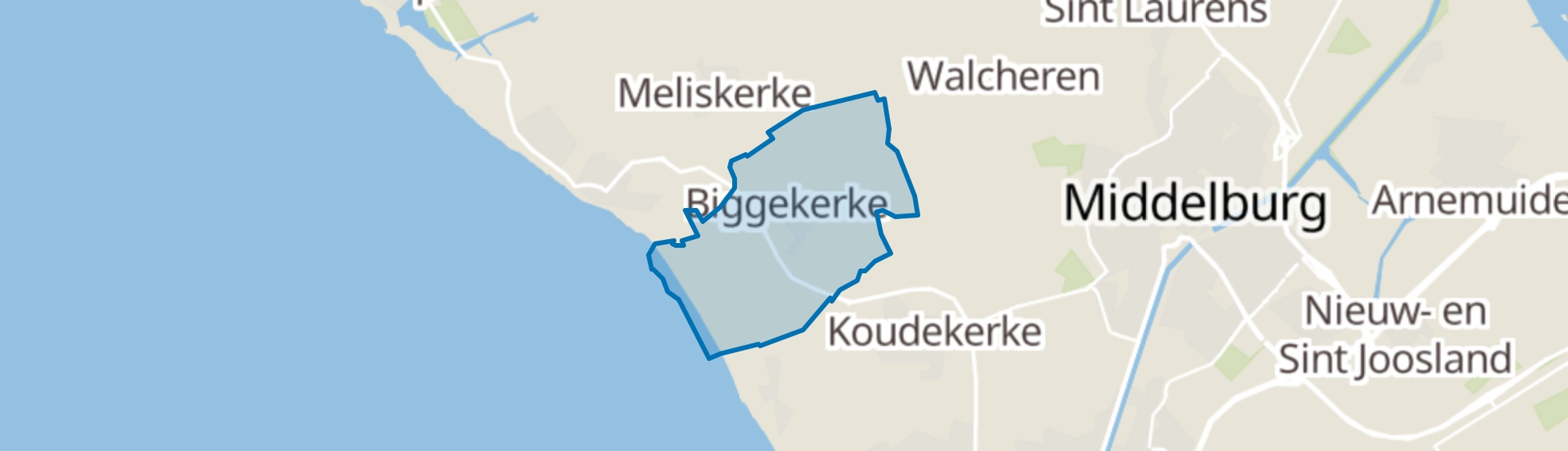 Biggekerke map