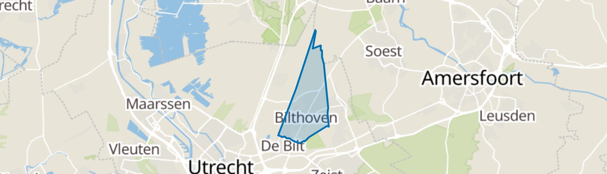 Bilthoven map