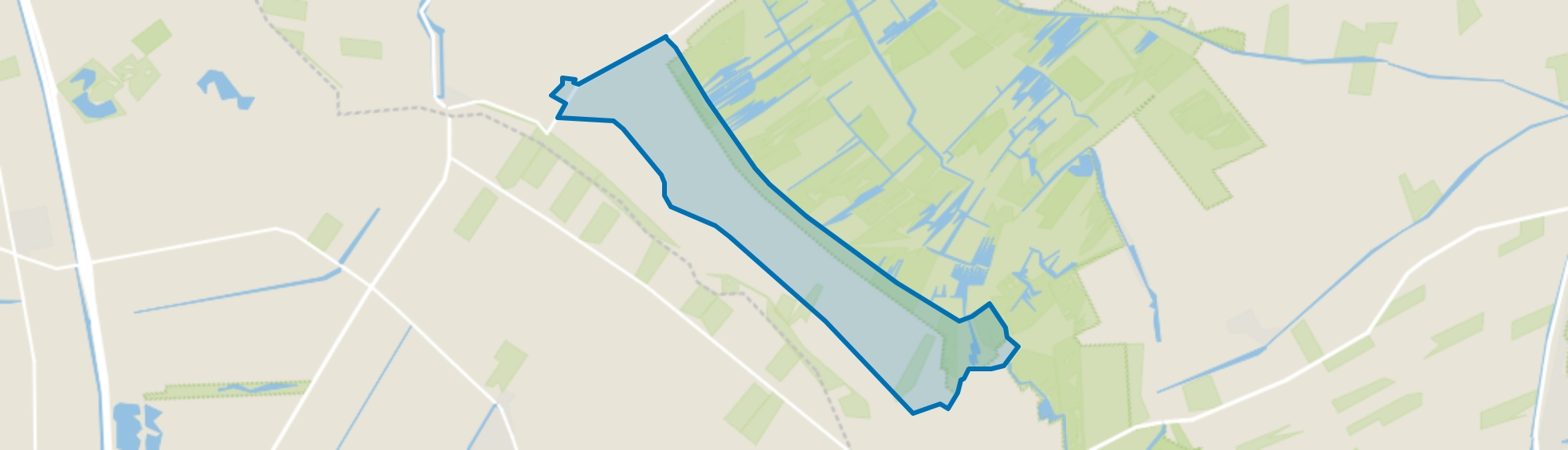 Buitengebied Blankenham, Blankenham map