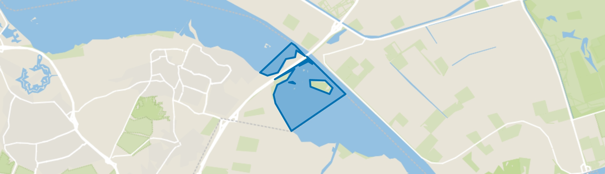 Water, Blaricum map