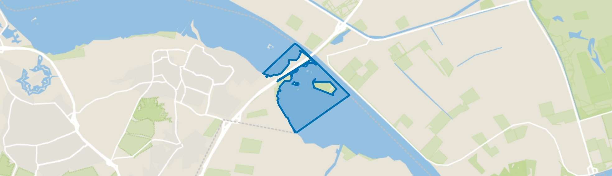 Water, Blaricum map