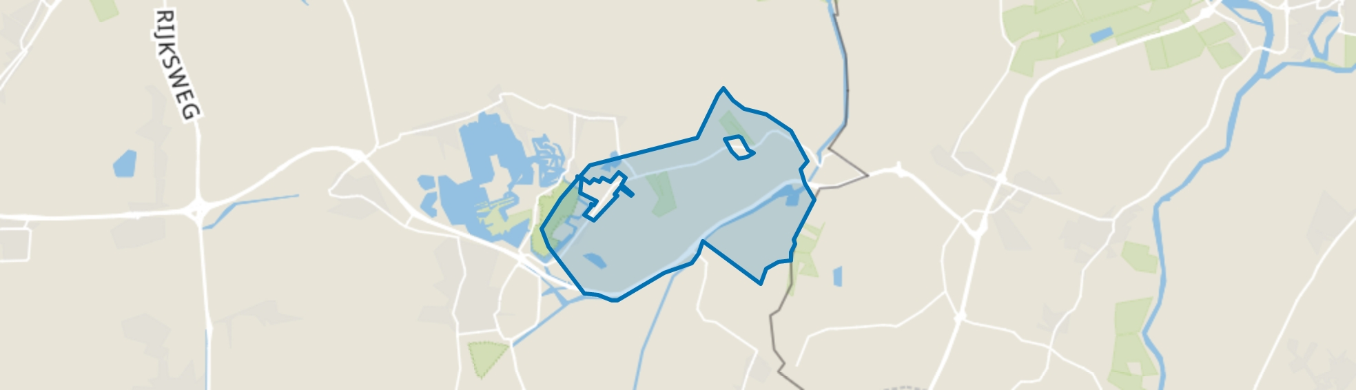 Verspreide huizen Beerta, Blauwestad map