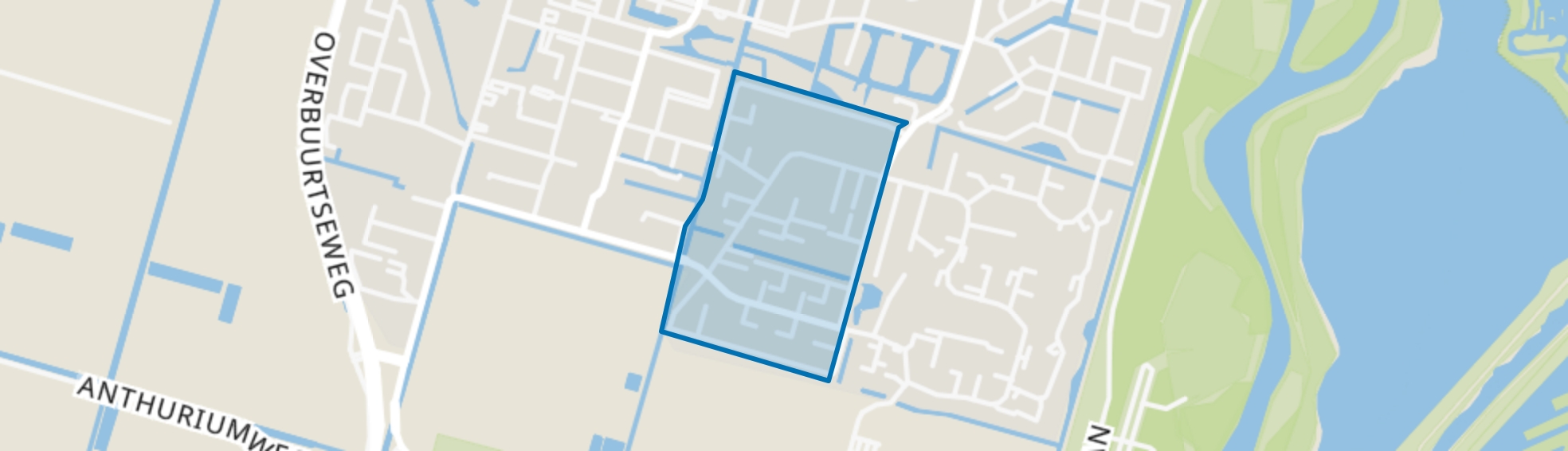 Vogelbuurt, Bleiswijk map