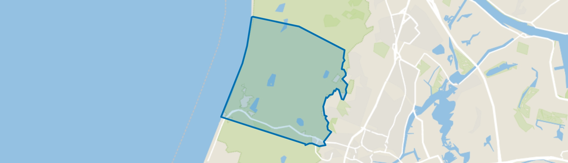 Verspreide huizen Bloemendaal, Bloemendaal map