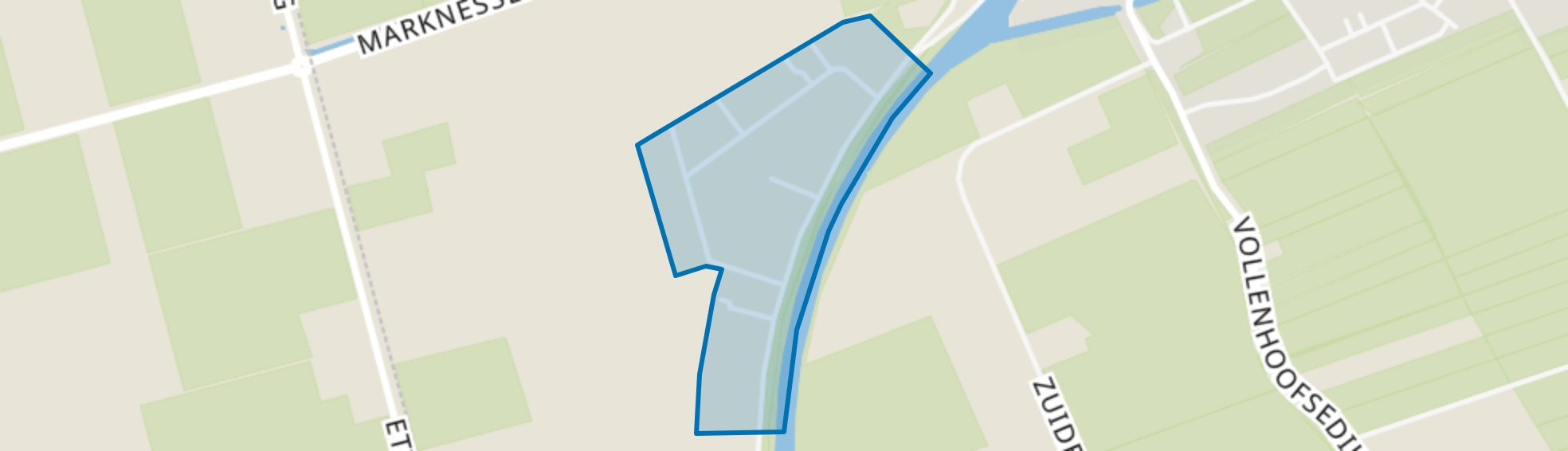 Scheepsdiep, Blokzijl map
