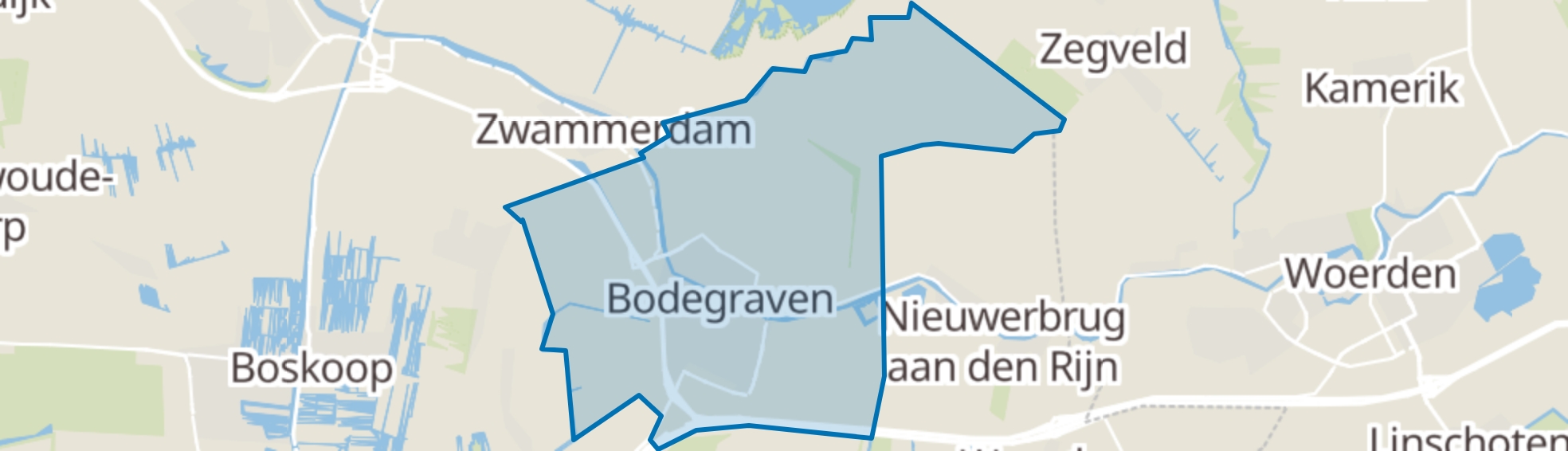 Bodegraven map