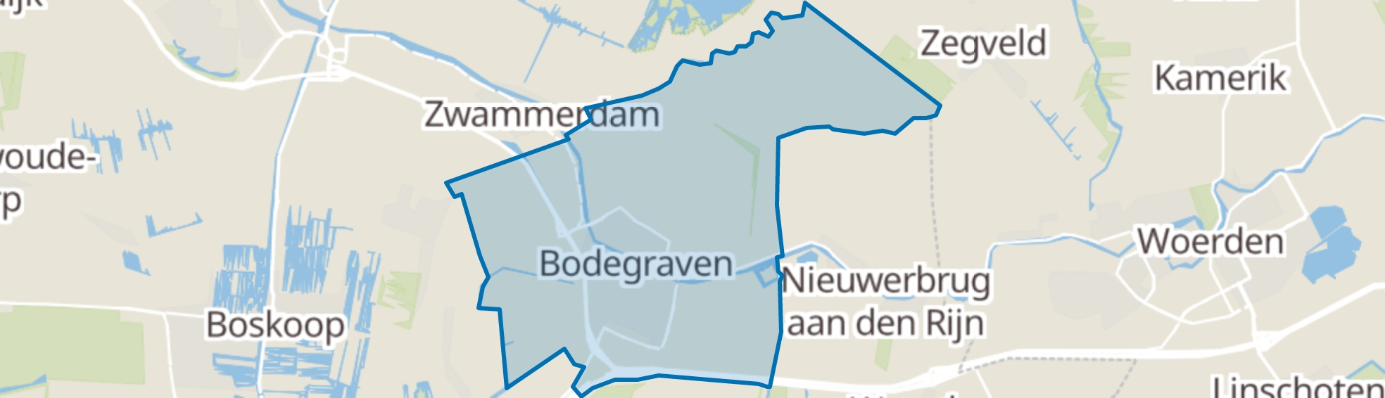 Bodegraven map