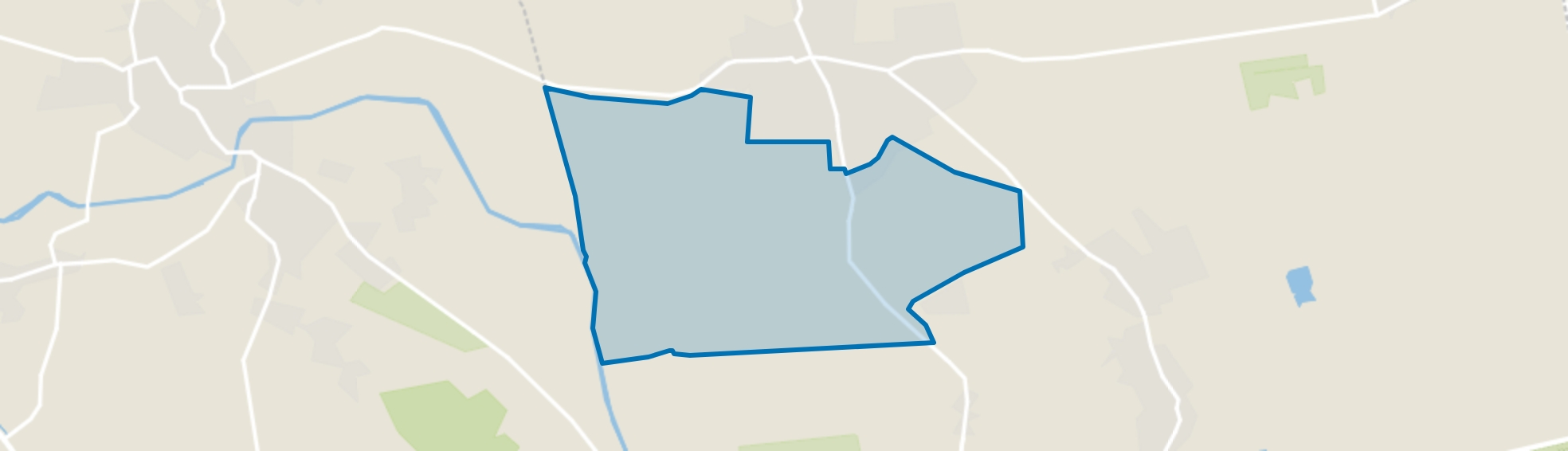 Verspreide huizen Zandhoek en Peelstraat, Boekel map