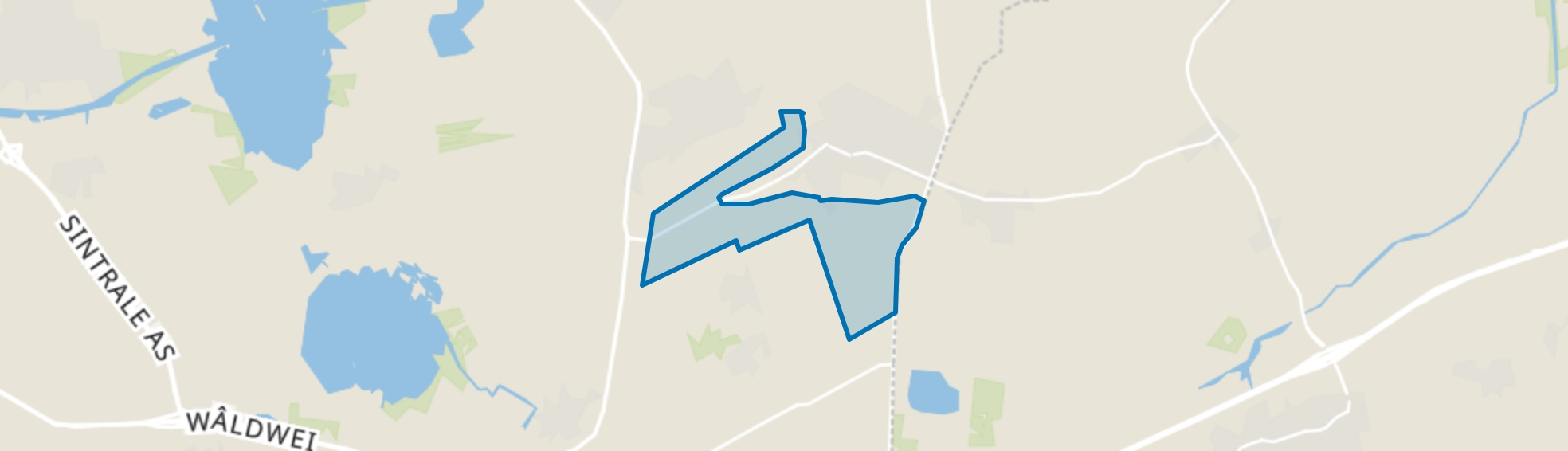 Verspreide huizen Surhuisterveen, Boelenslaan map