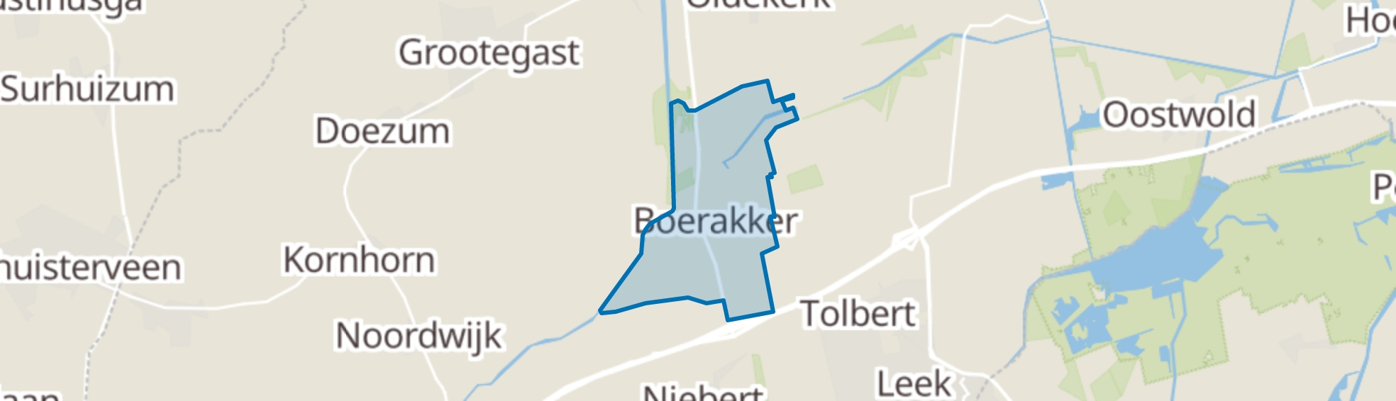 Boerakker map