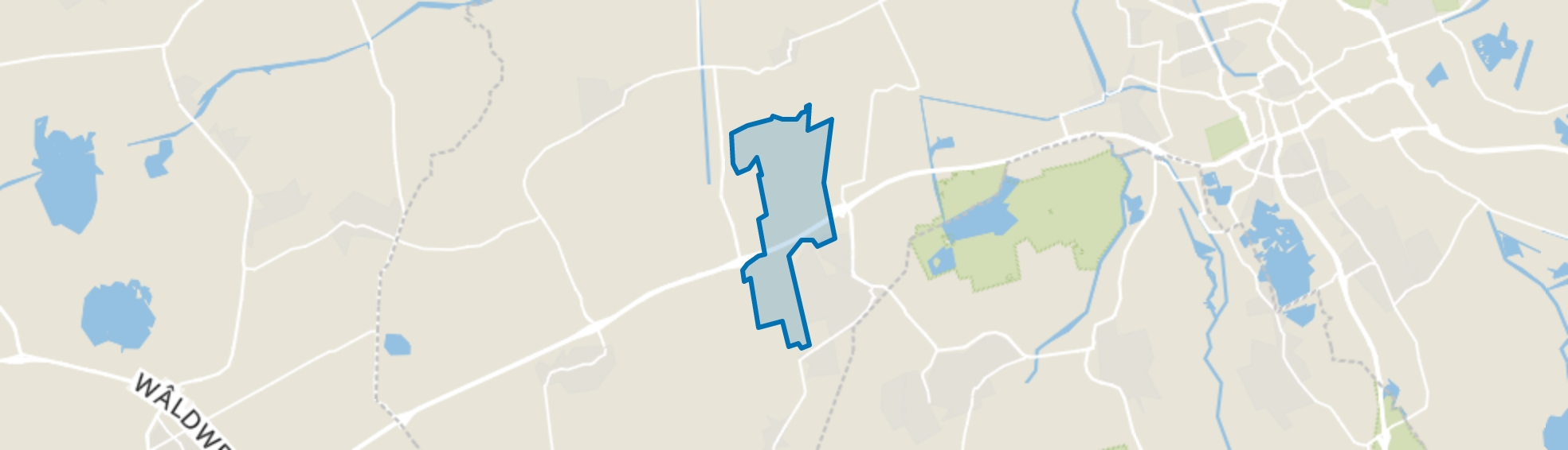 Buitengebied Tolbert, Boerakker map
