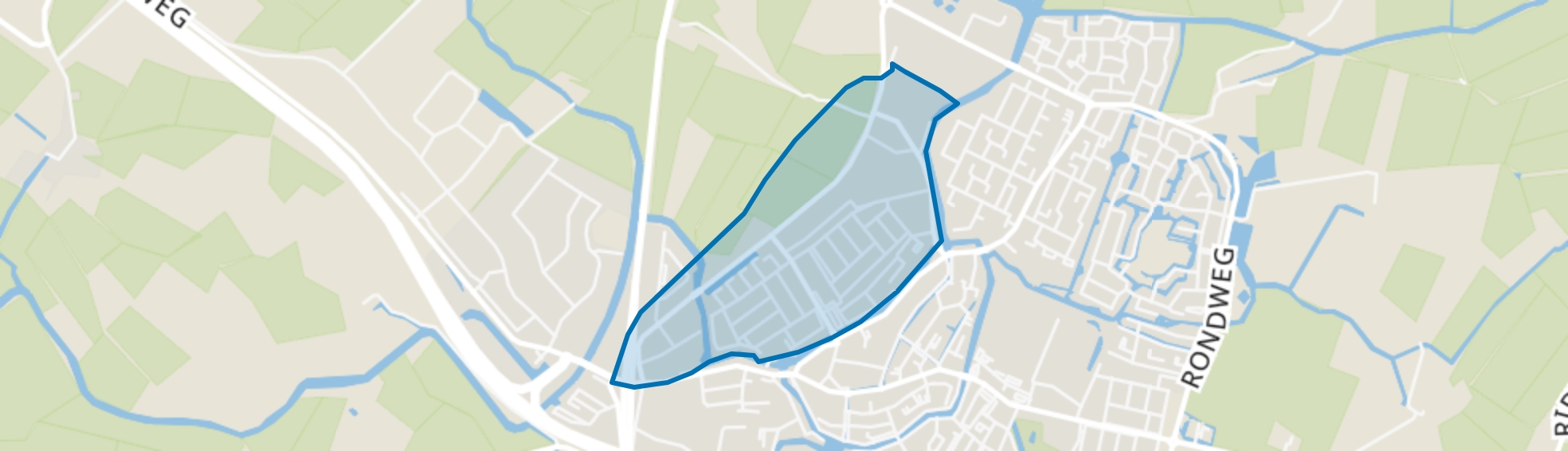 Bolsward-Noord, Bolsward map