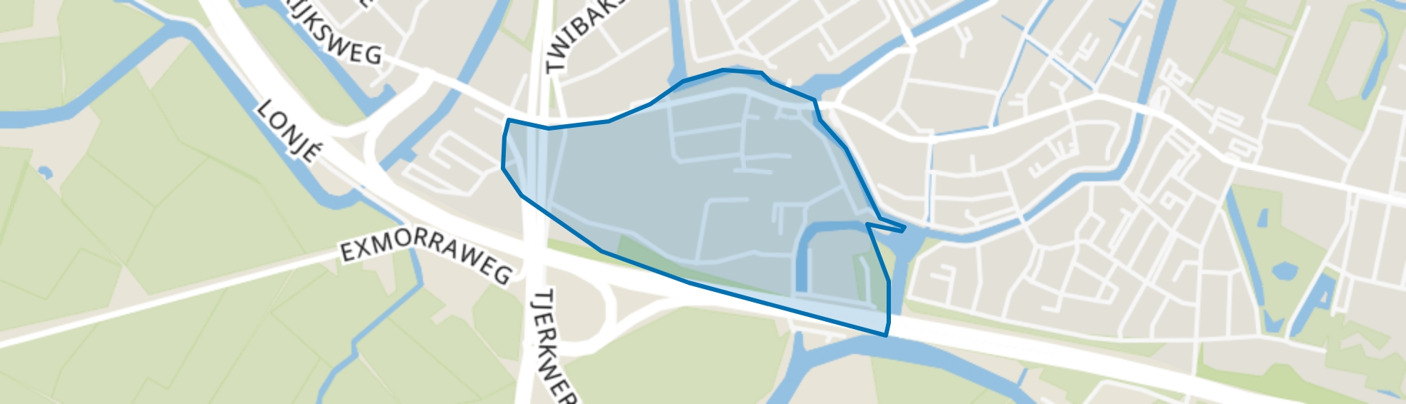 Bolsward-Zuidwest, Bolsward map