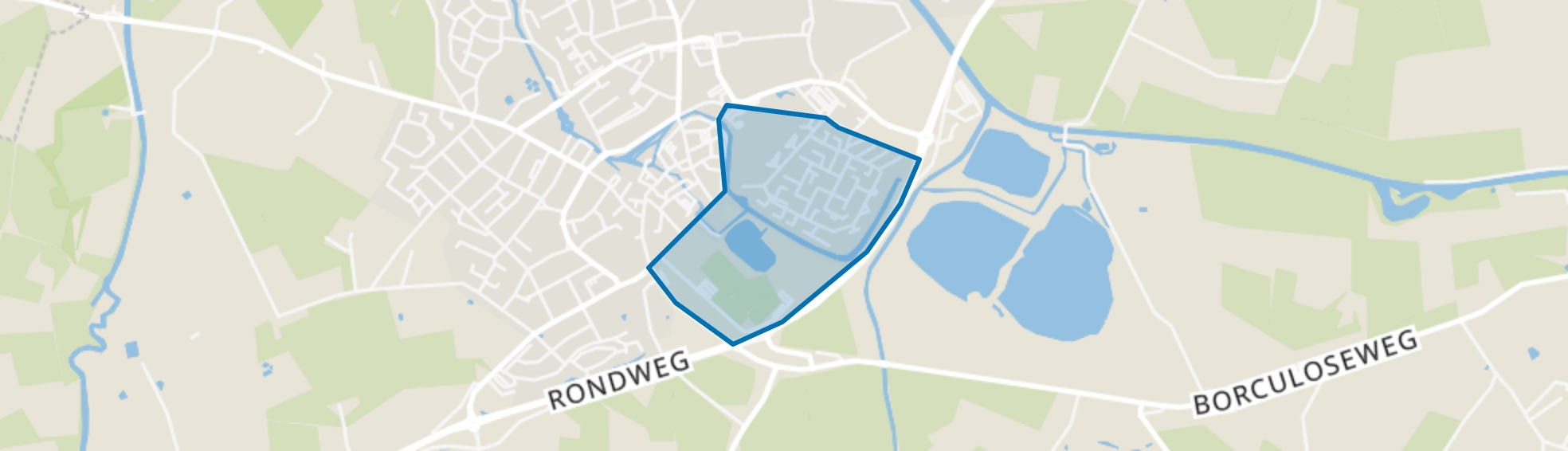 Hambroek, Borculo map