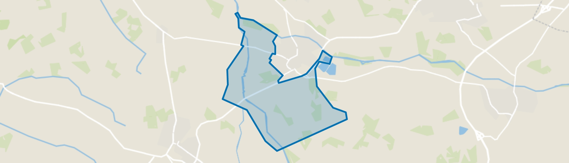 Verspreide huizen Borculo, Borculo map