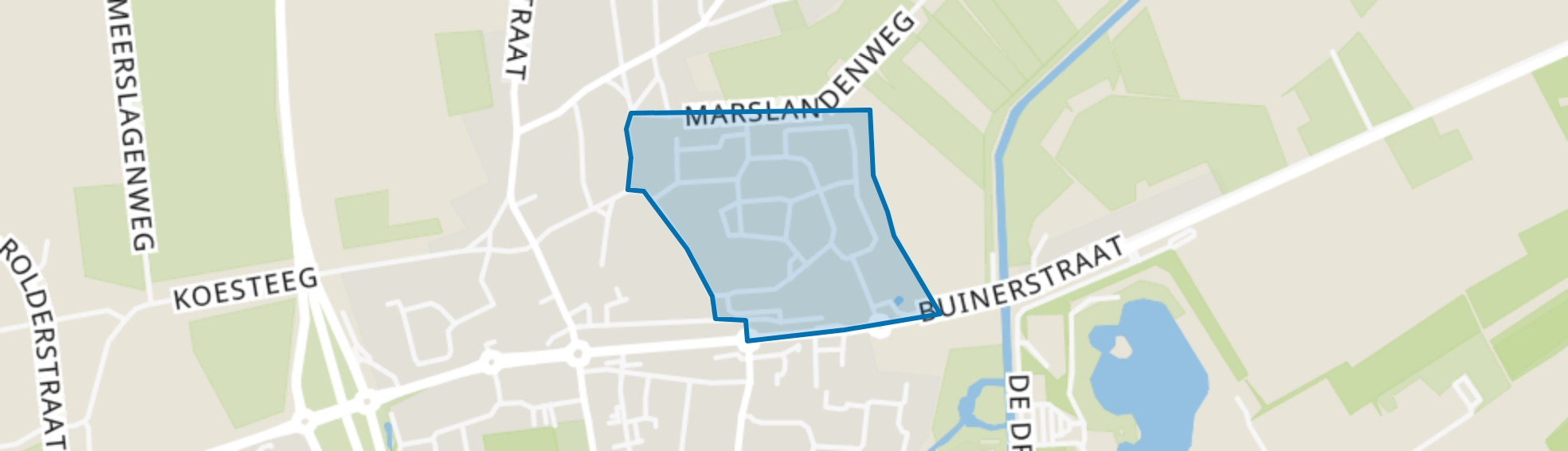 Marslanden, Borger map