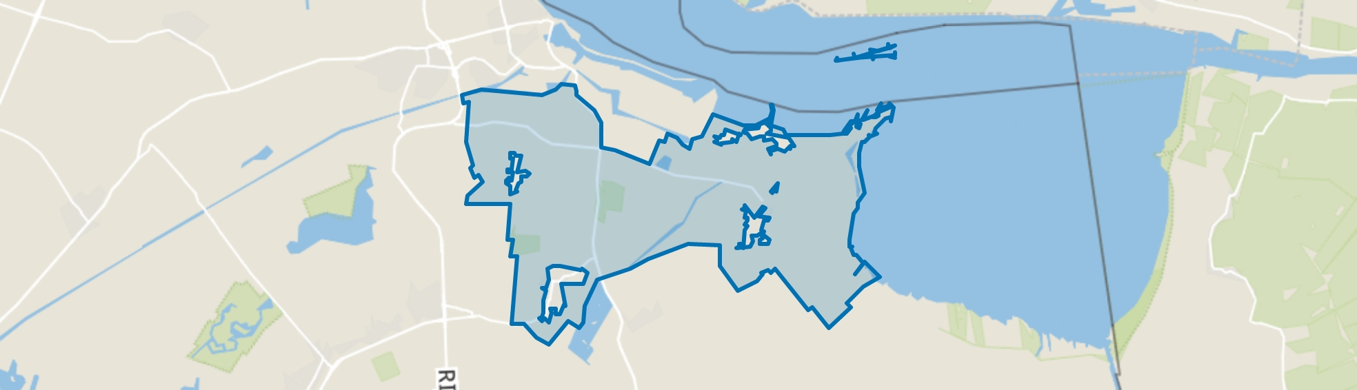 Buitengebied Zuid-Termunten, Borgsweer map