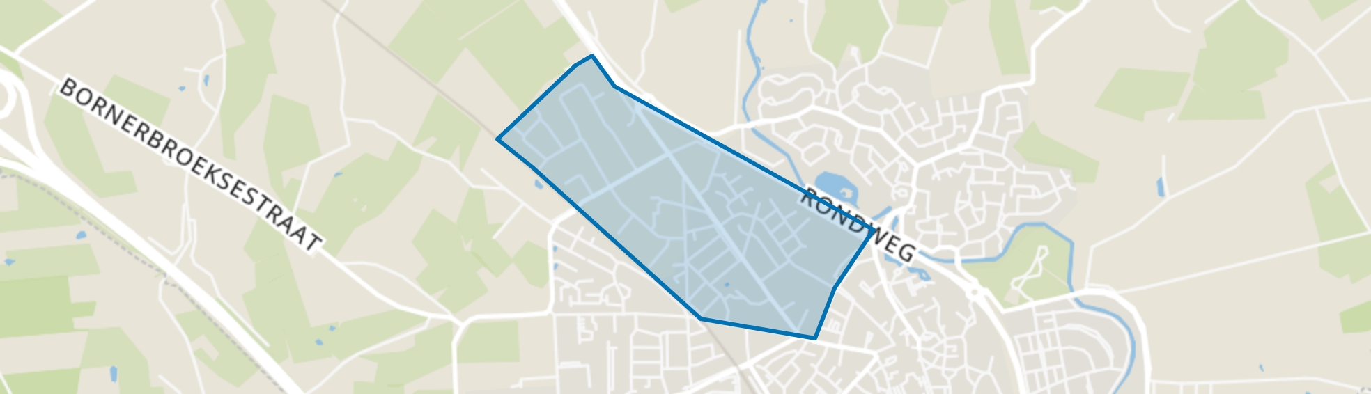 Dikkerslaan-Molenkampsweg en omgeving, Borne map