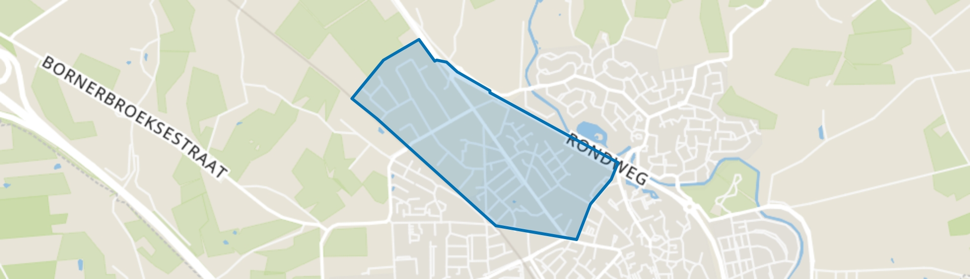 Dikkerslaan-Molenkampsweg en omgeving, Borne map