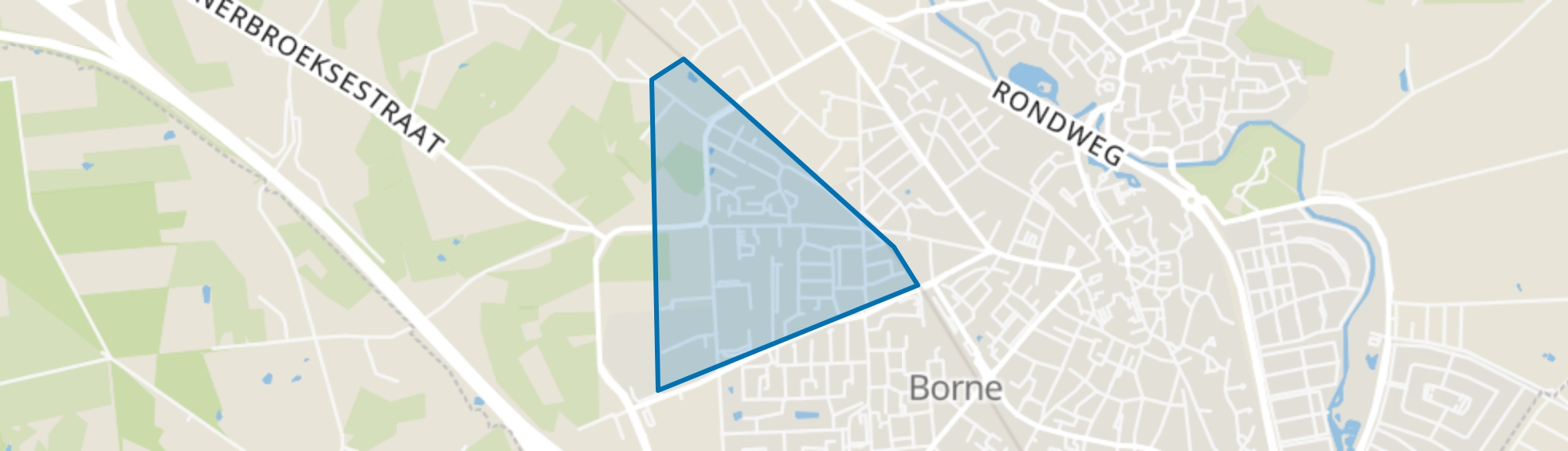 Lettersveld I, Borne map
