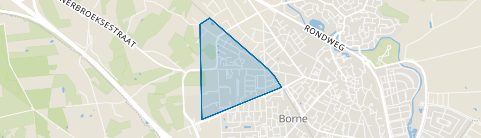 Lettersveld I, Borne map