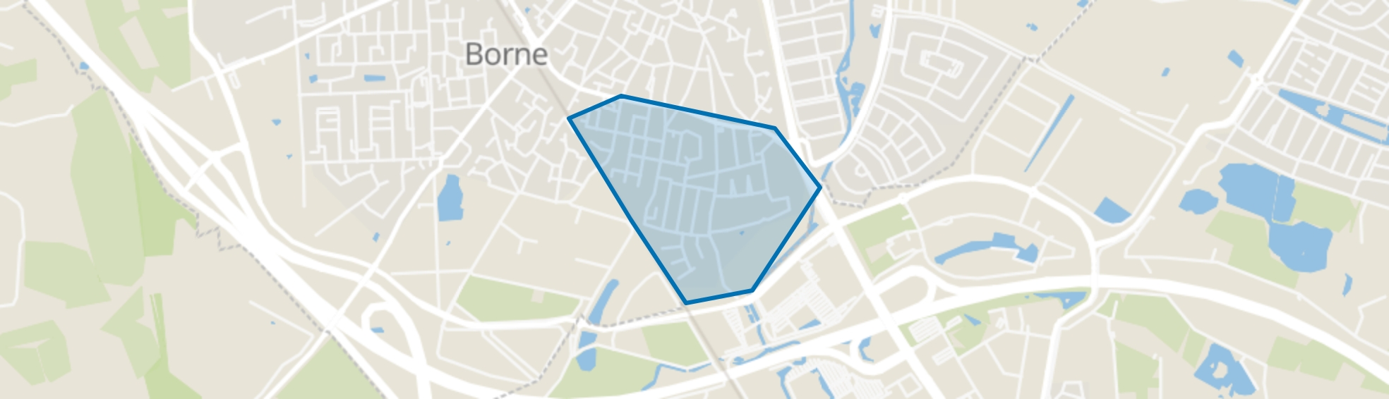 't Wensink Zuid, Borne map
