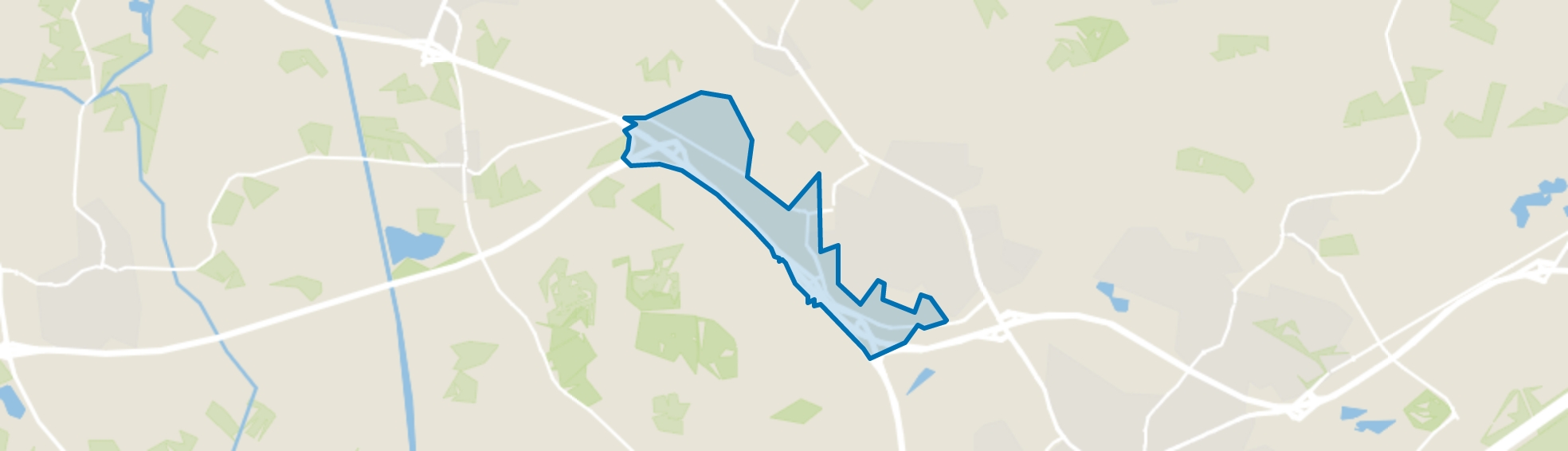 Verspreide huizen Borne-West, Borne map