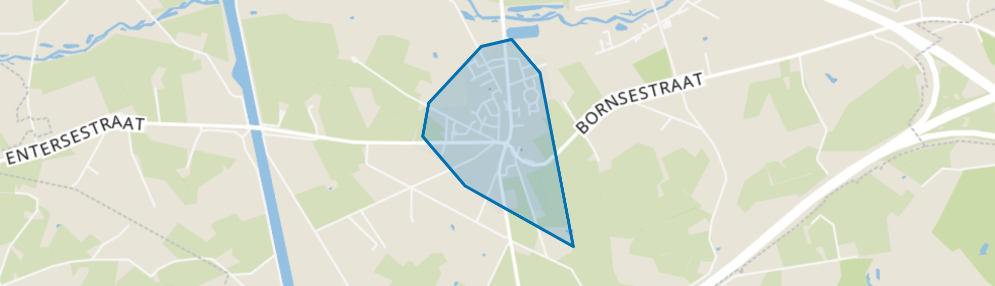 Bornerbroek, Bornerbroek map