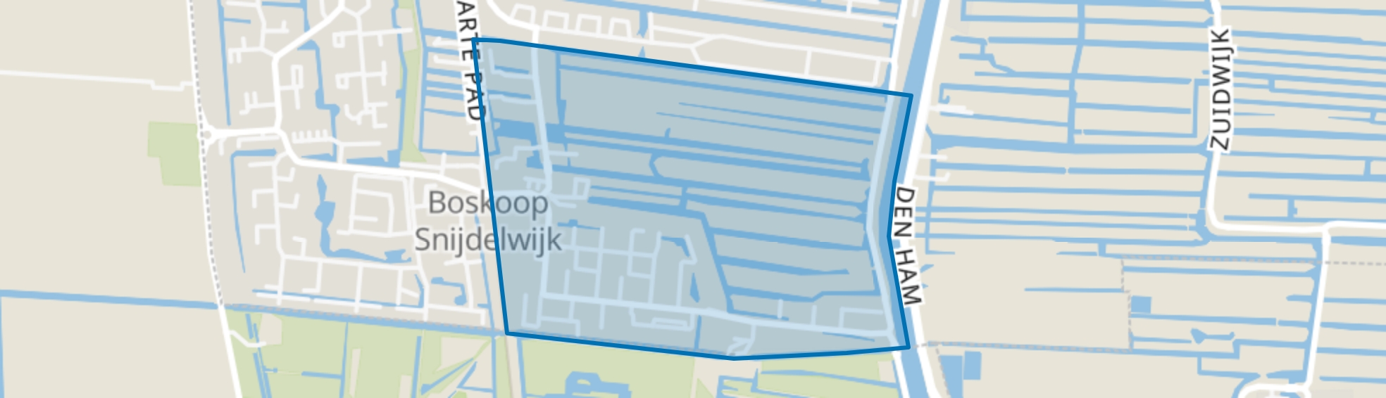 Botanicusbuurt, Boskoop map