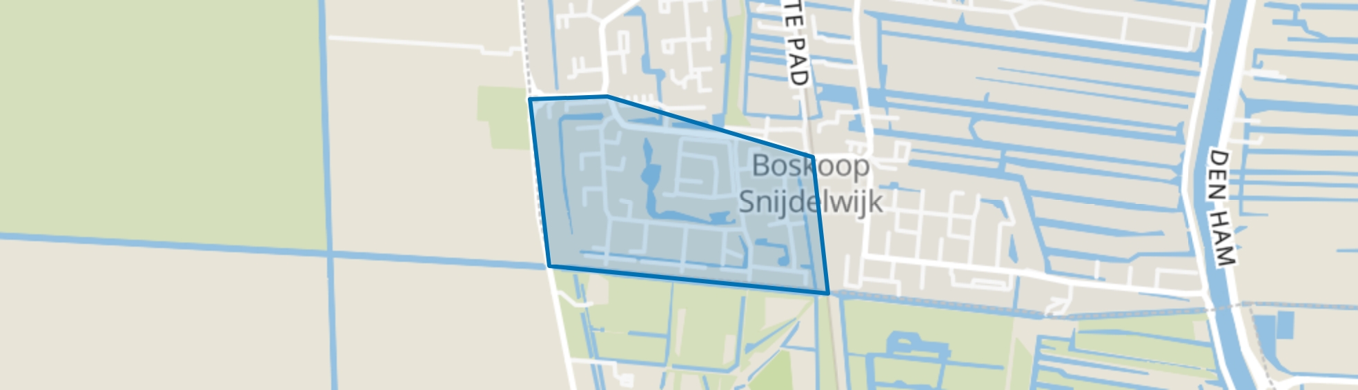 Vogelbuurt, Boskoop map