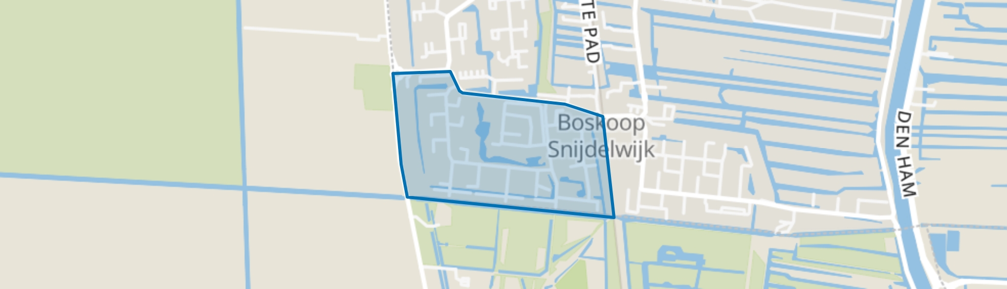 Vogelbuurt, Boskoop map