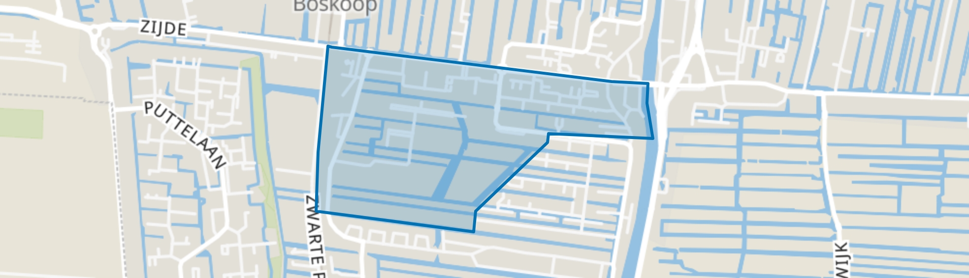 Voorofschebuurt, Boskoop map