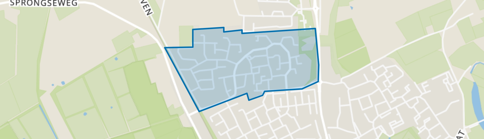 Hollesteeg, Boxmeer map