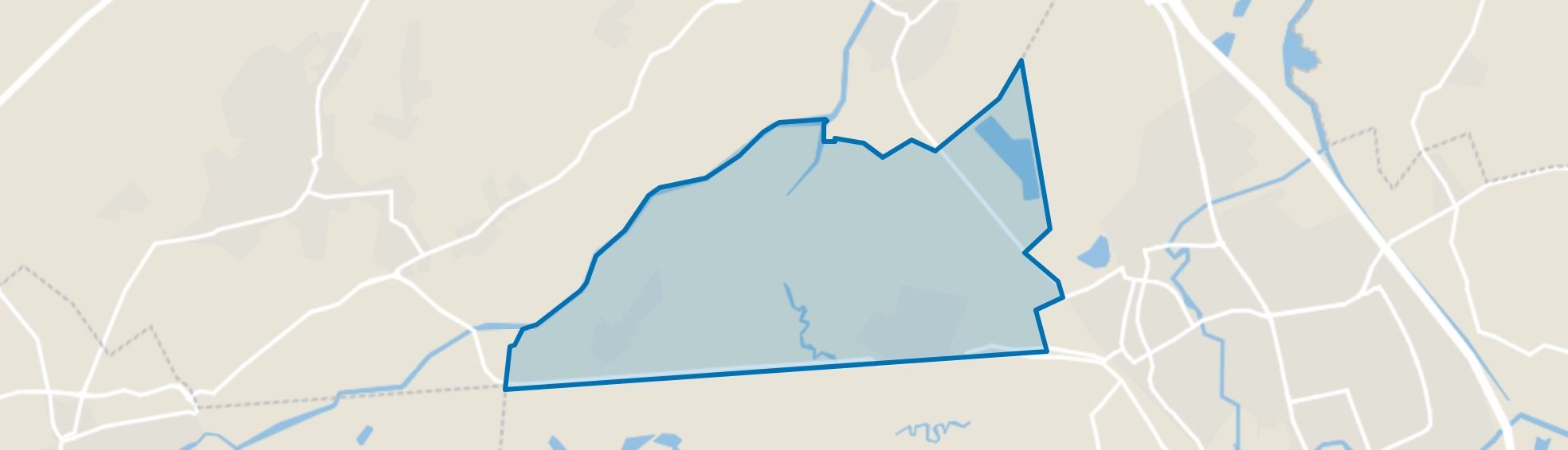 Verspreide huizen Tongeren, Luissel en Nergena, Boxtel map