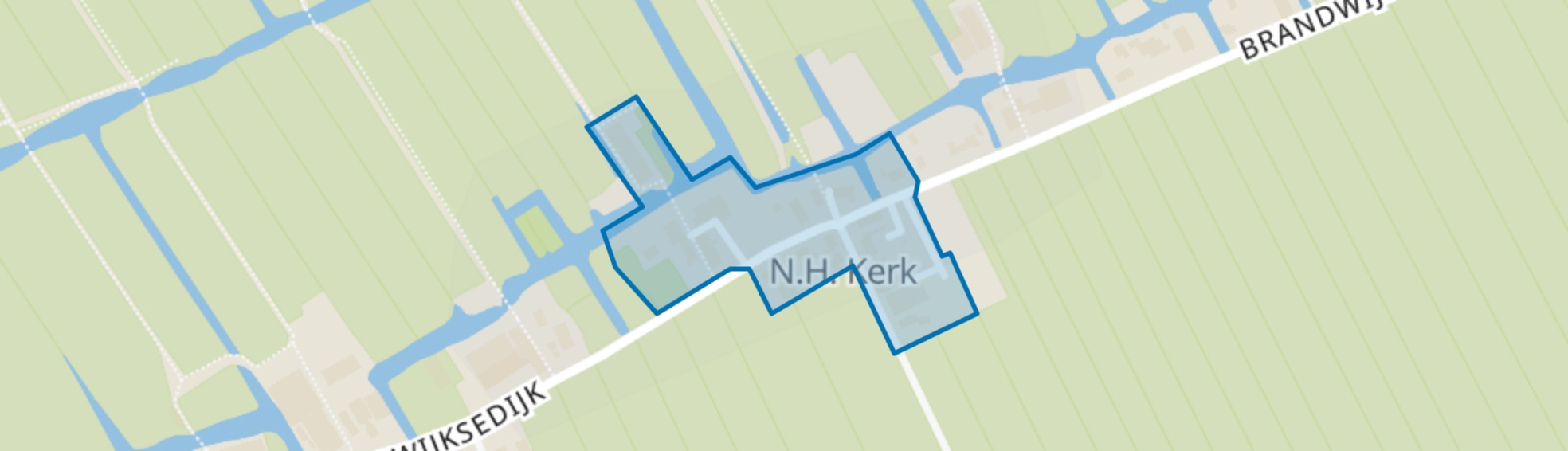 Brandwijk-Kern-Oud, Brandwijk map